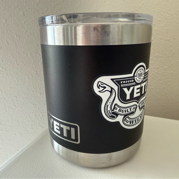 Yeti Other - YETI Rambler 10 OZ Stainless Steel Double Wall Lowball in Black With Plastic Lid